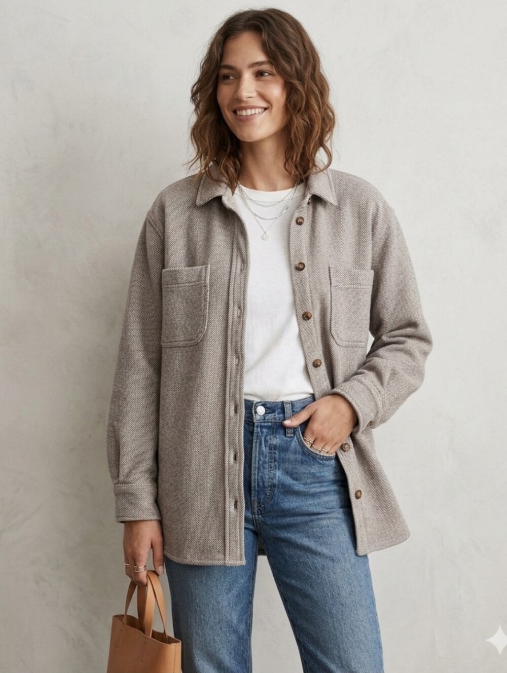 Madewell Flannel Shirt Shacket. Size Medium.